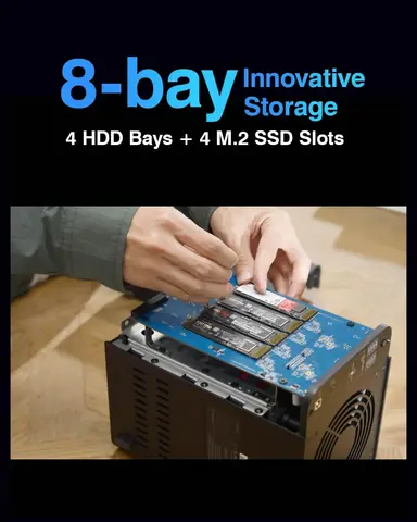 TERRAMASTER D8 Гибридный корпус для накопителей