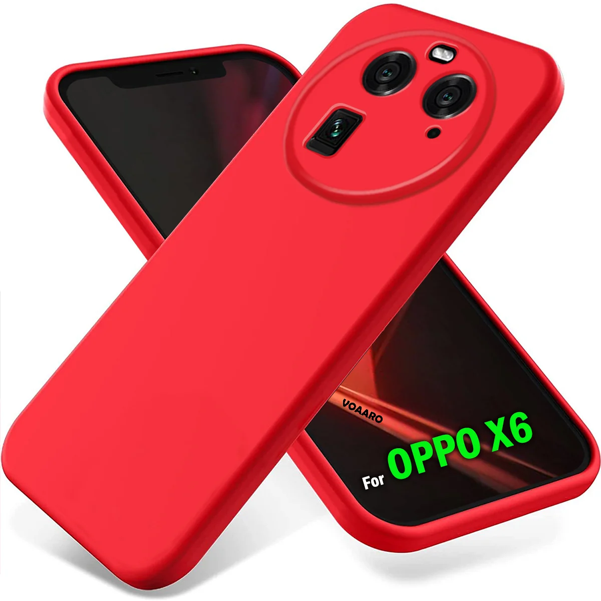 

Funda for OPPO Find X6 Soft Liquid Silicone Case for OPPO Find X6 Realme C55 C35 C33 C31 C30 Case Full Cover with Silicone Strap
