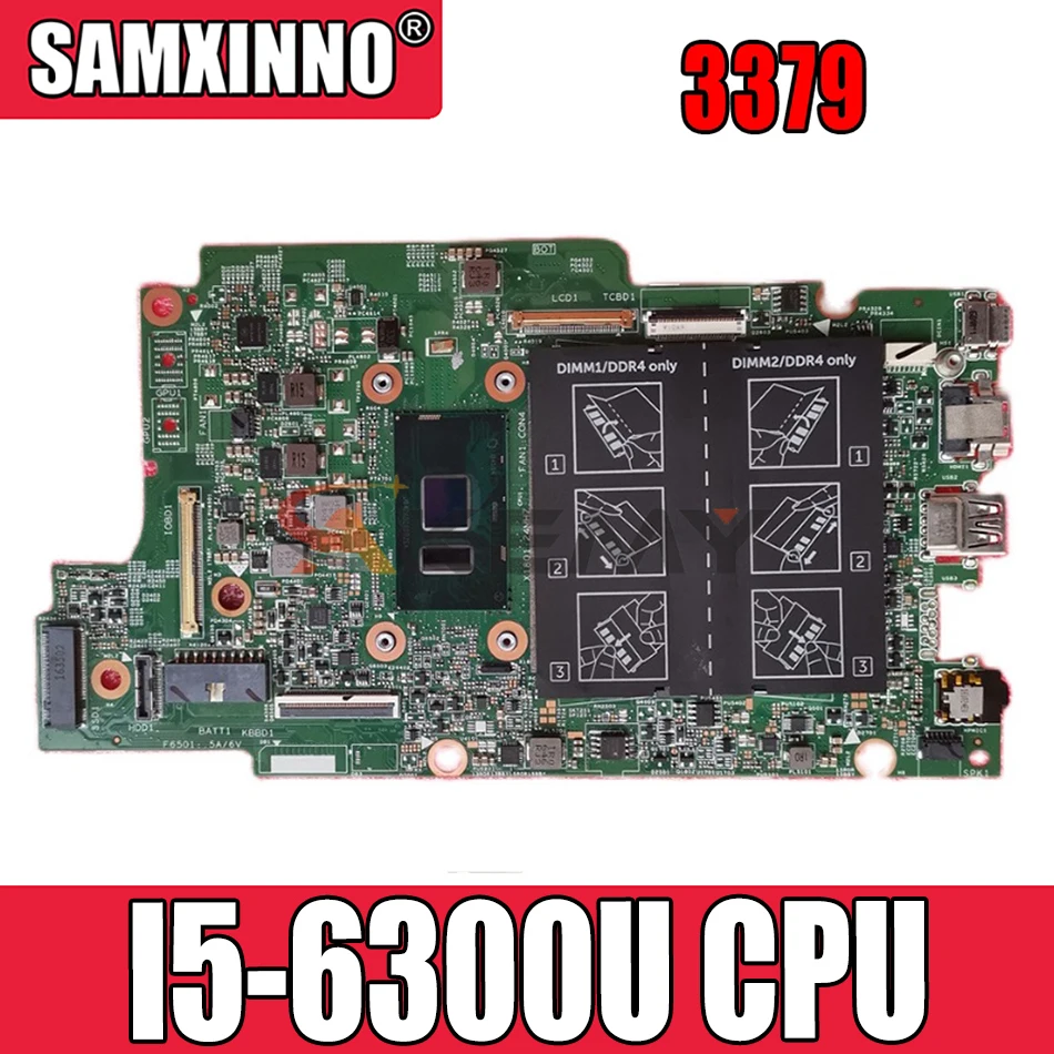 

Материнская плата Akemy 4C6W0 3379 для ноутбука DELL Latitude 3379 материнская плата 15264-1 с процессором I5-6300U DDR4 протестирована 100% ОК