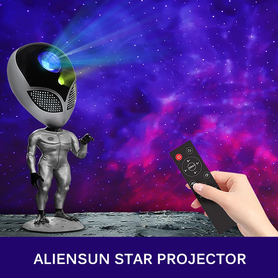 Aliensun Galaxy Star Projector Night Light Atmosphere Starry Sky Projection Light For Bedroom Home Decorative Kids Birthday Gift