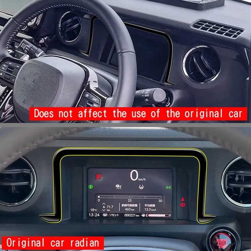 Наклейки на рамку прибора автомобиля для Honda N-BOX 2024 аксессуары салона RHD