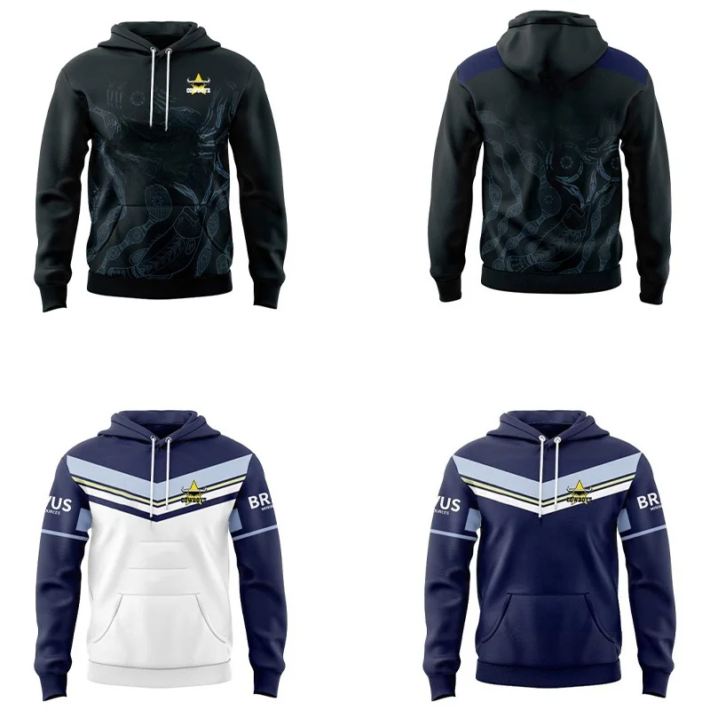 Джерси для регби Северной Квинсленд 2024 трикотаж с капюшоном дома и на выезде