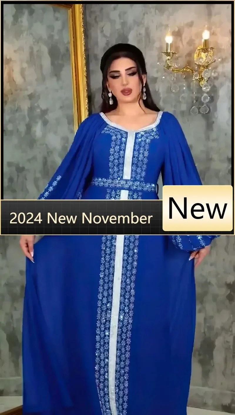 Роскошные Дубайские бриллианты Абая для женщин Африканские платья Дашики