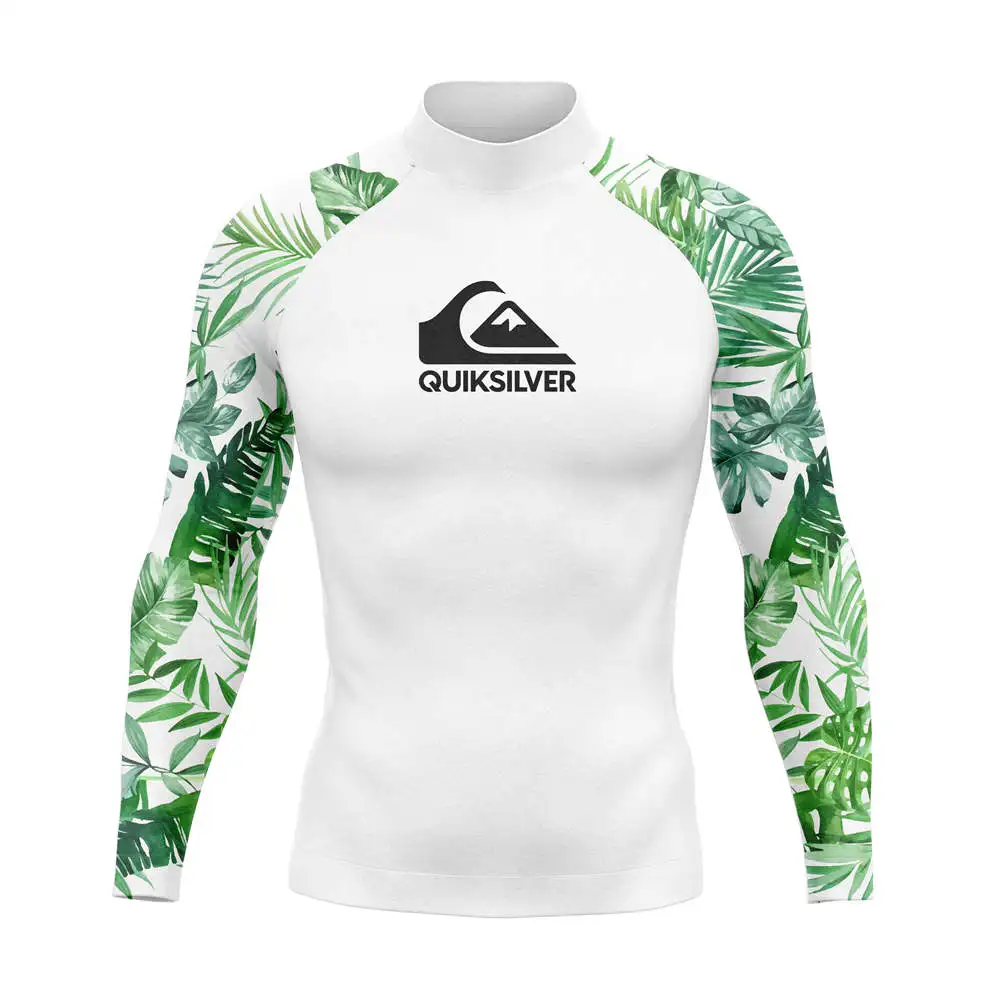 

Men Rash Guard Surfing Diving Suits Swimwear Long Sleeve T-shirt Swim Floatsuit Tops Uv Swimming Tight Surf T Shirt Gym Clothes