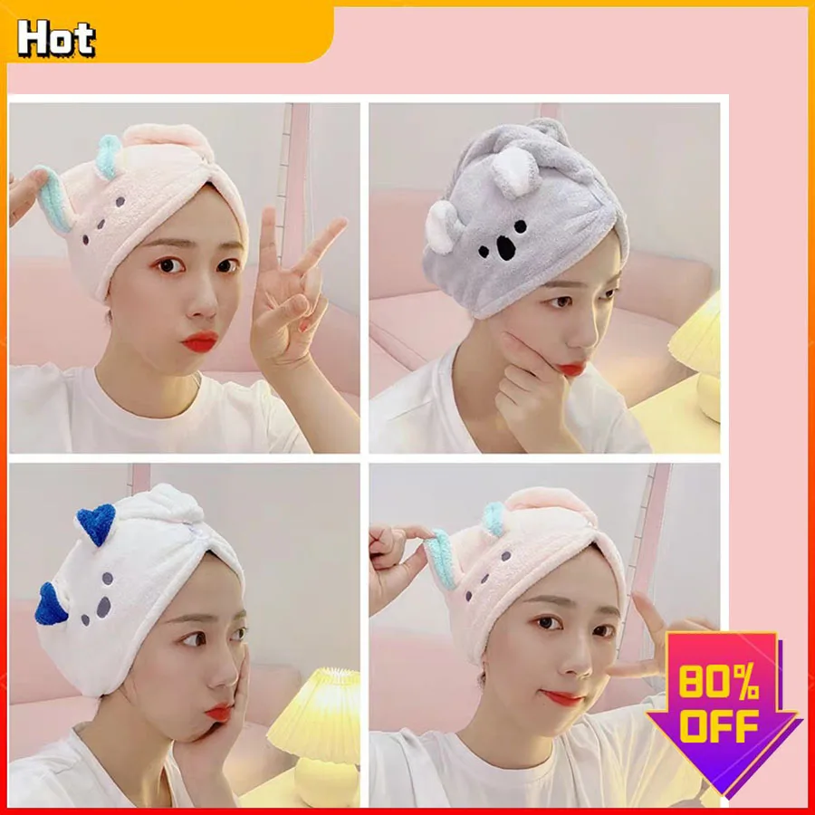 

Женская шапка для сушки волос, быстросохнущее полотенце для волос, шапка, головной убор, банная шапка, однотонное полотенце из микрофибры, ш...