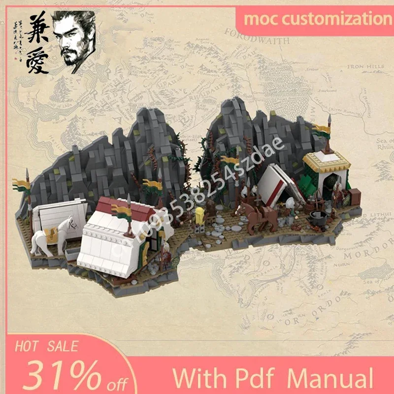 1724 шт. Moc Marshalling at Dunharrow, модель архитектуры, строительные блоки, сделай сам, креативная сборка, кирпичи, игрушки, детские праздничные подарки (art.: 3920cc774ff64) - 3920cc774ff64