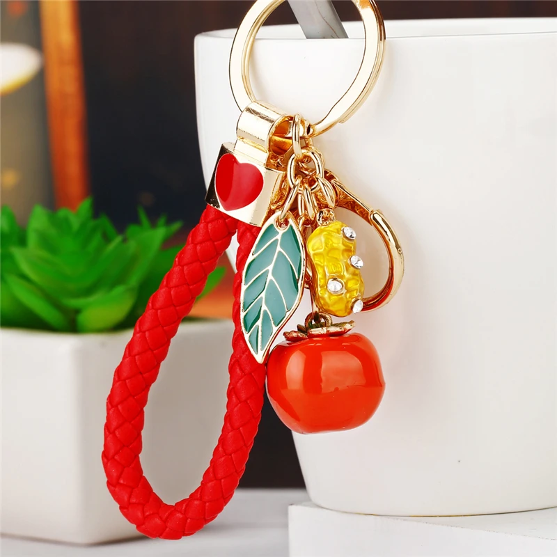Хорошая хурма плетеная веревка автомобильный брелок подарочная сумка для