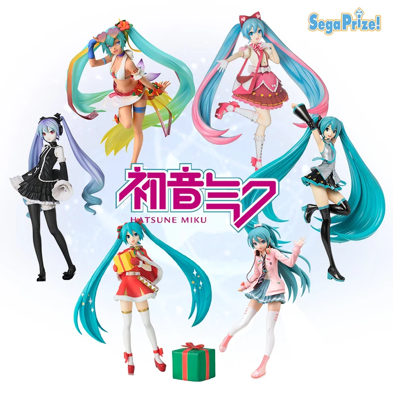 

Оригинальная фигурка Taito Vocaloid Hatsune Miku сказка Ver Little Devil Kawaii Noddle Stopper ПВХ Модель Куклы сюрприз Подарочные игрушки