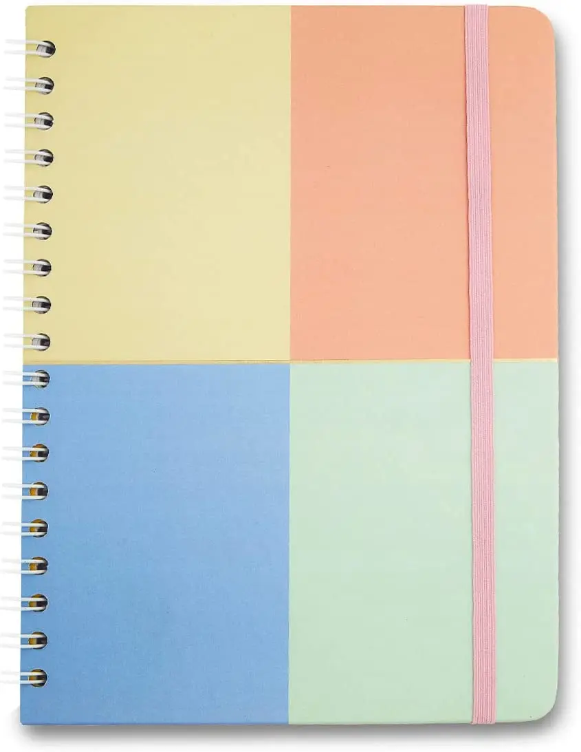 

Caderno Espiral Pastel Block Pautado 17x24 Color Block notebooks com frete grátis