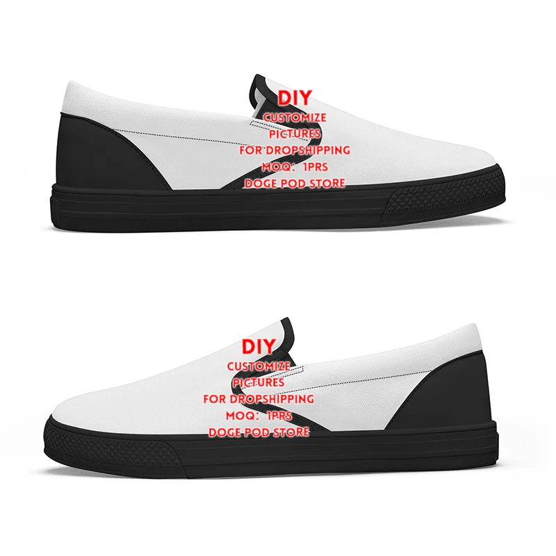 

Doge Pod Custom Your Own Image Logo Men Slip On Flats Shoes Breathable Spring Autumn Sneakers Casual Canvas Dropshipping