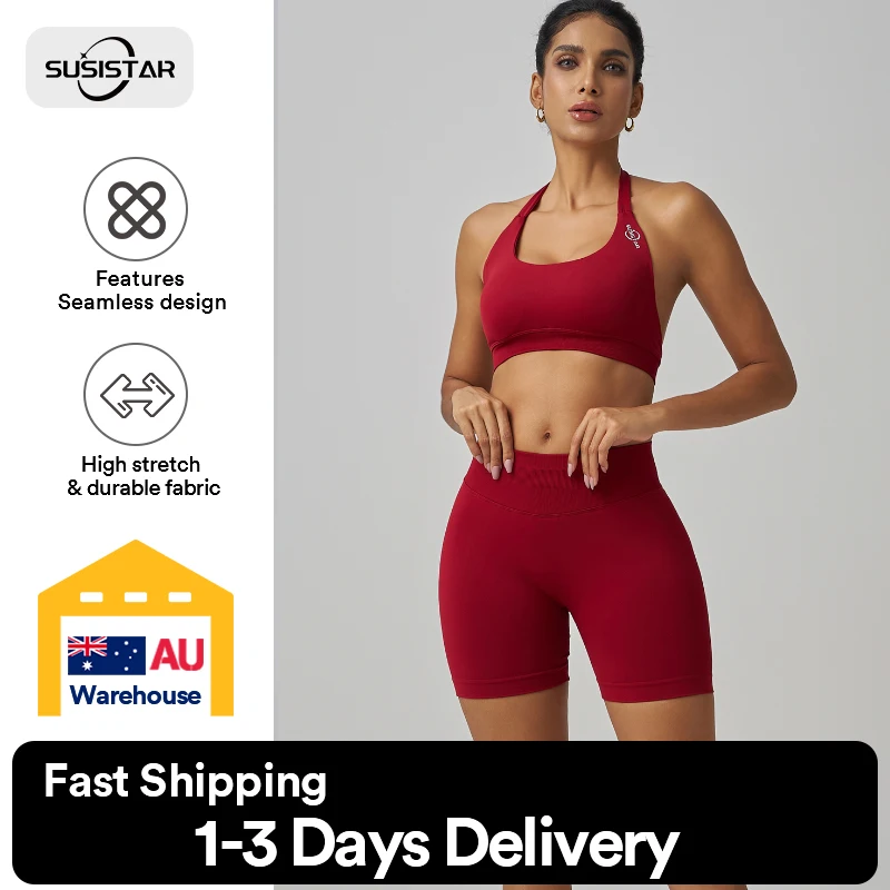 SUSISTAR женская одежда для йоги комплект из 2 предметов спортивные костюмы