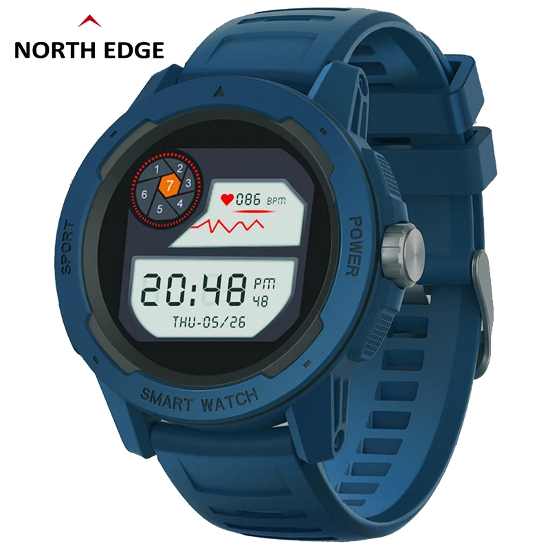 

Military Mens Digital Watch Men Fashion Sports Watches Full Touch Screen Heart Rate Pedometer Stopwatch IP68 Waterproof Clock