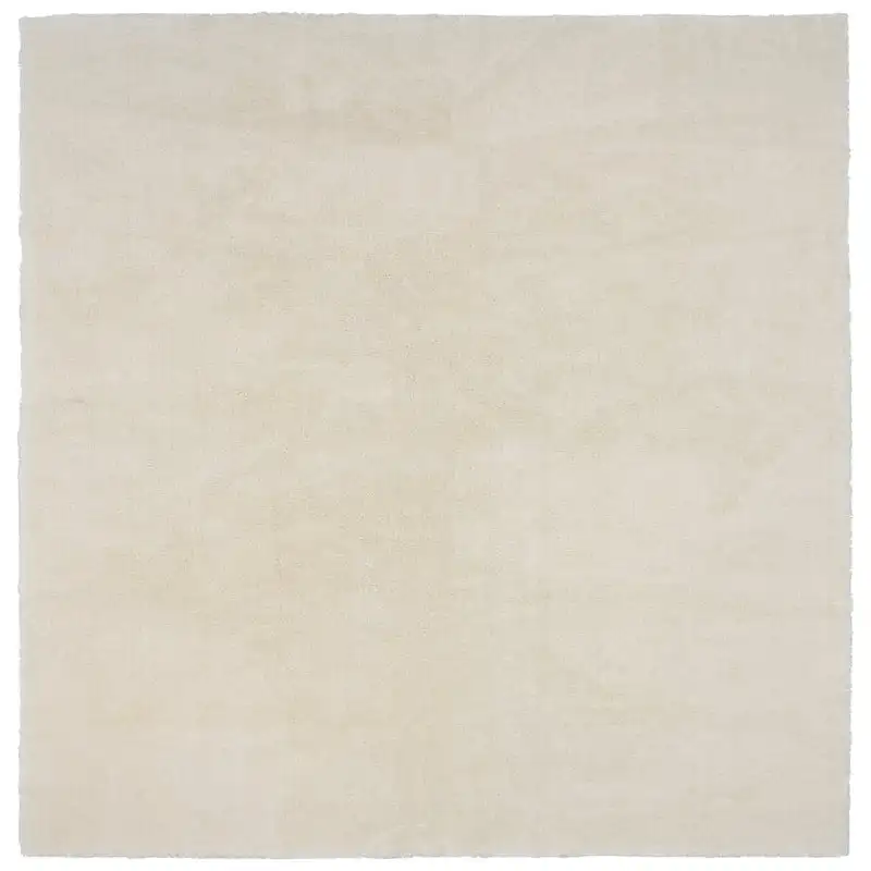 

Size 6 ft. x 9 ft. Washable Bathroom Carpet Ivory