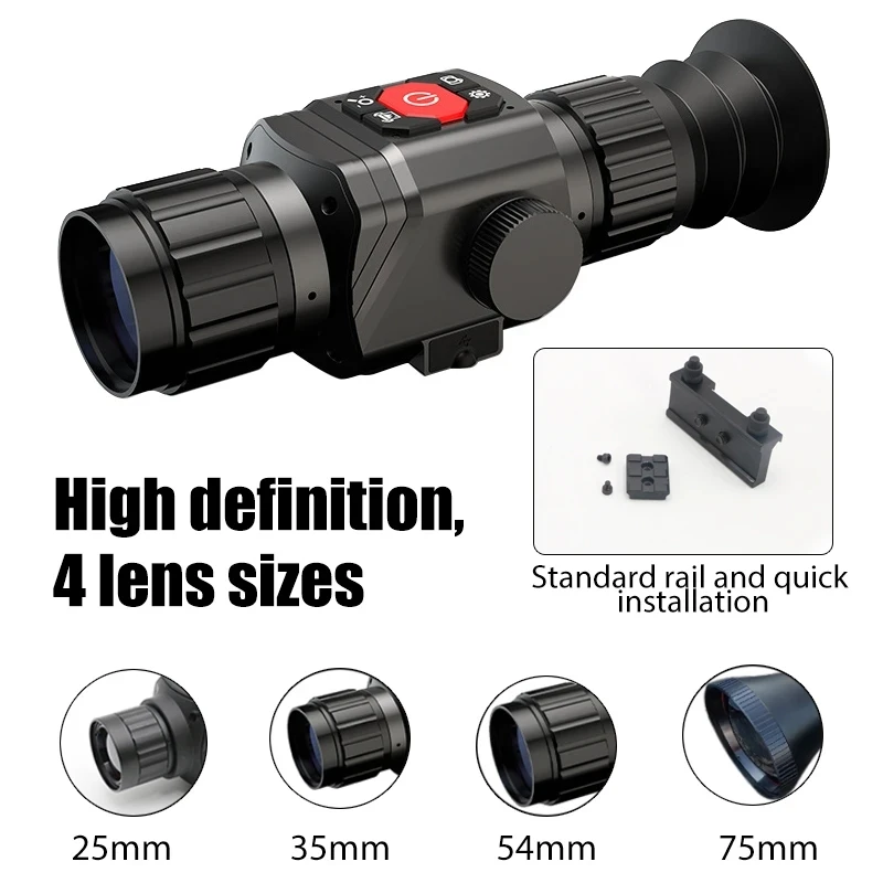 

ANDRU Upgraded Version CS-6 Thermal Rifile Scope Imager Sight Camera Night Vision for Outdoor Hunting View Monocular Telescopic