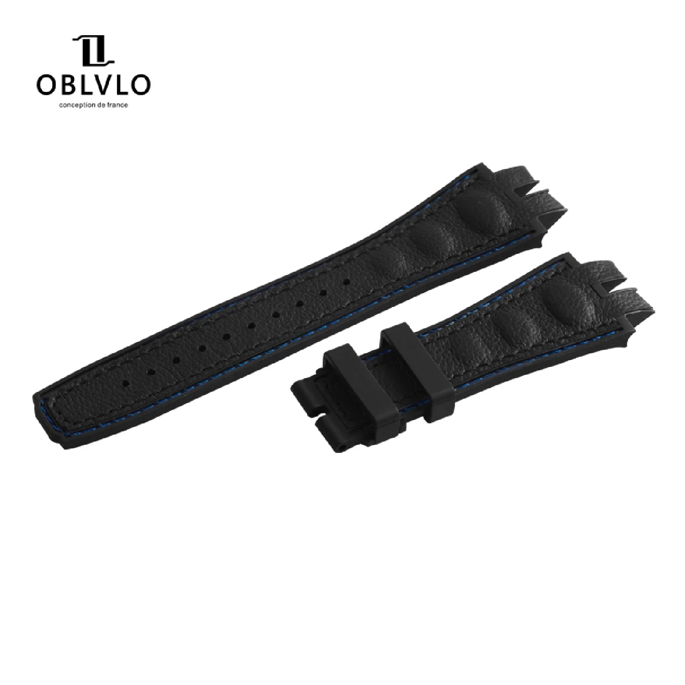 

OBLVLO Skeleton Sport Automatic Men Mechanical Watch Rubber Strap Sapphire Shockproof Waterproof Clock Dial 47mm LM Watchband