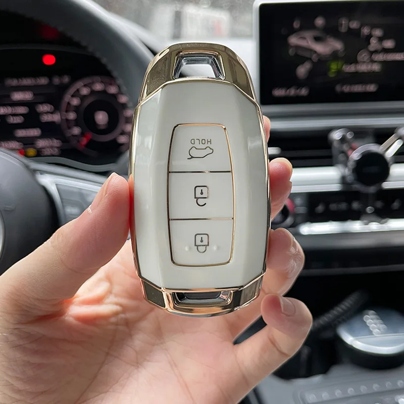 

TPU Car Key Cover Case for Hyundai I30 Ix35 Kona Encino Solaris Azera Grandeur Ig Accent TM Palisade Santa Fe Elantra IX25 Key