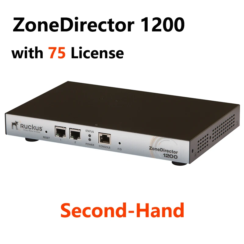 

Ruckus Wireless 901-1205-CN00 With 75 License ZoneDirector 1200 Serial Controller ZD1205 901-1205-EU00 AC1205, up to 150 License