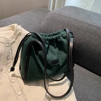 high quality ladies shoulder bag 2021 new large capacity female bag with a fashionable korean version of solid color soft bread