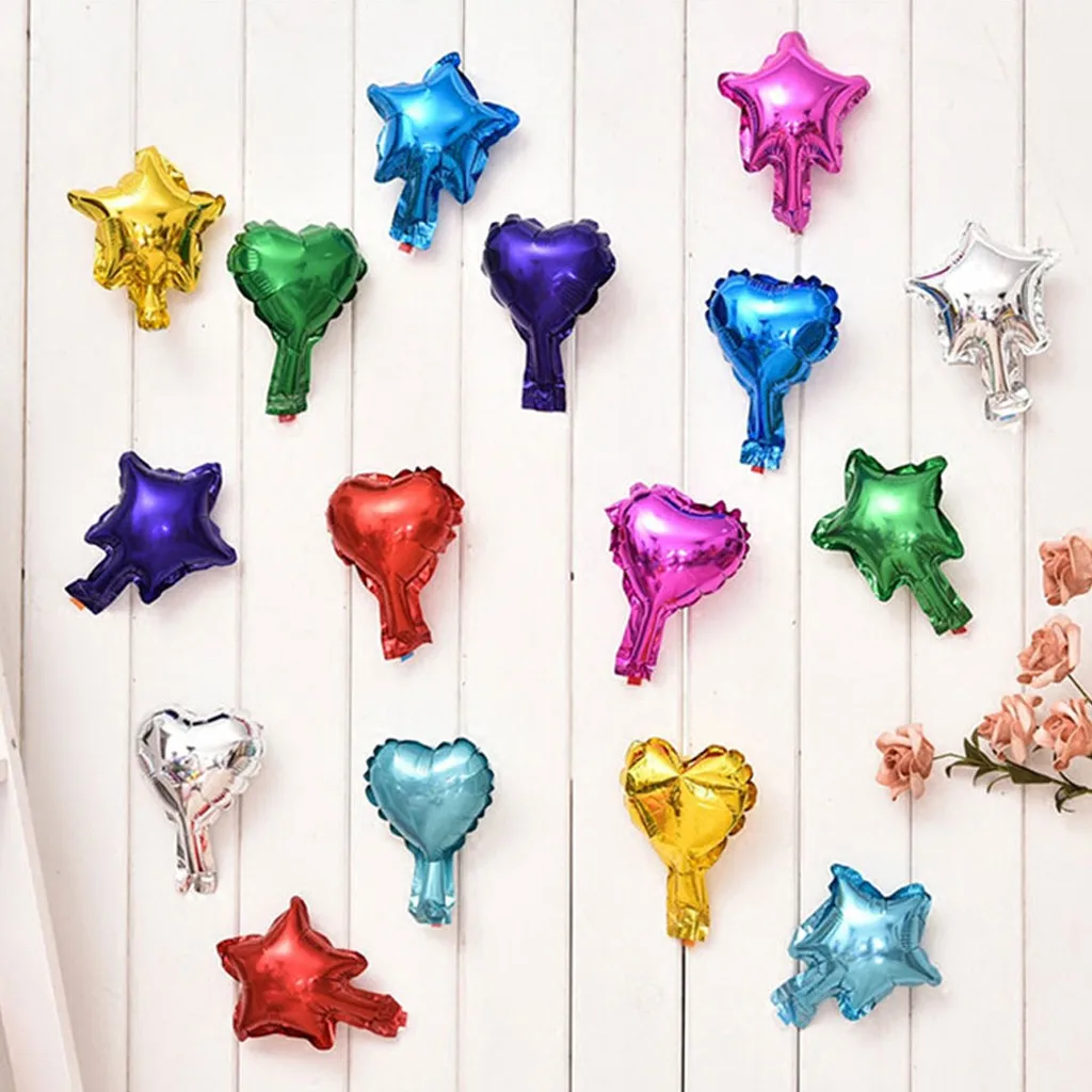 

10pcs 5inch star heart foil balloon birthday decoration wedding party supplies