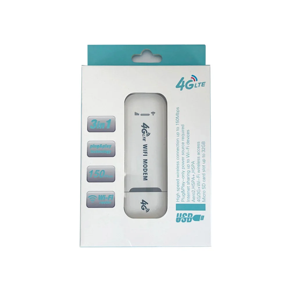 4G LTE USB 150 Мбит/с Портативный беспроводной Wi-Fi адаптер карта маршрутизатор для дома