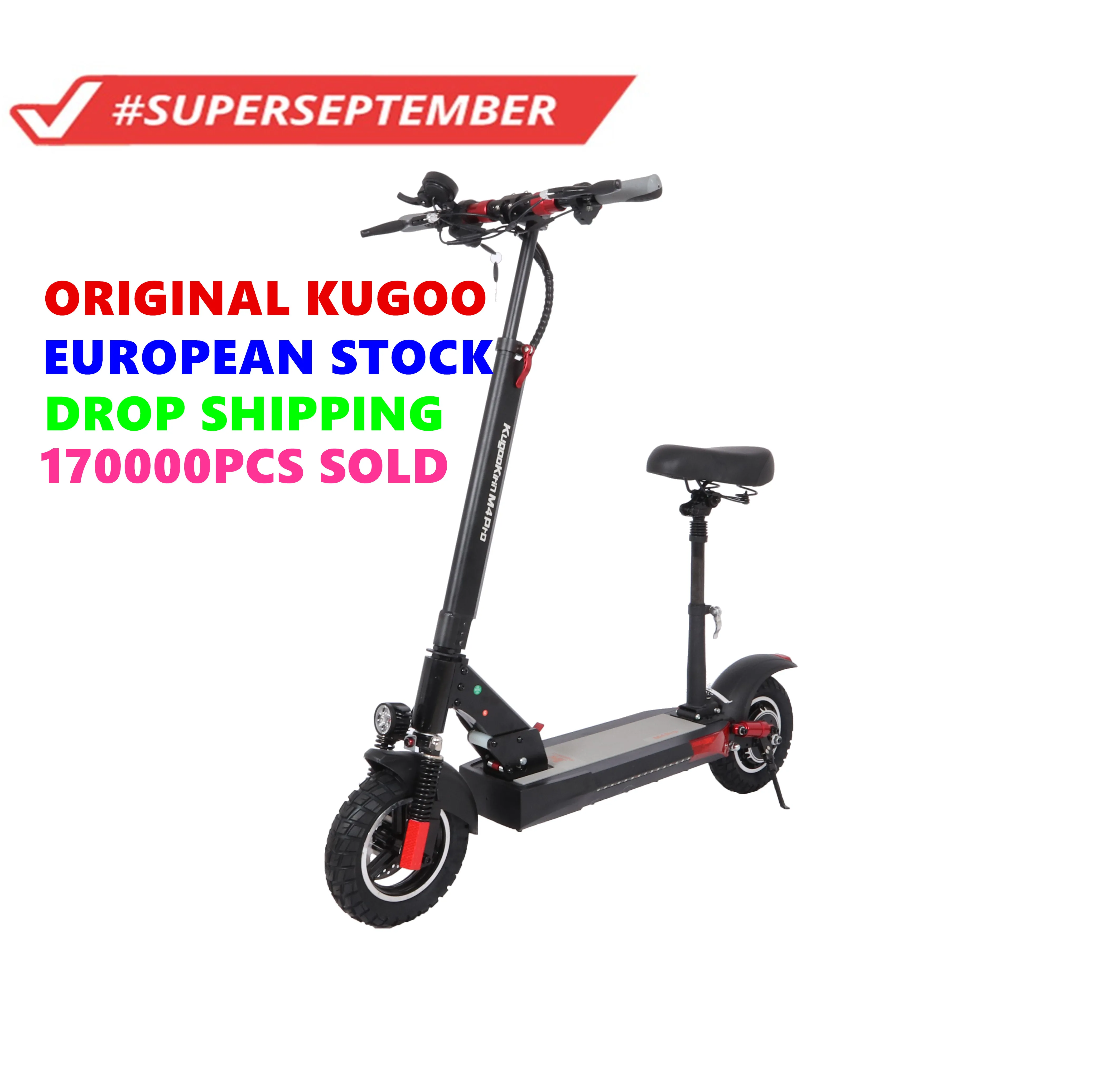 

2022 new EU warehouse Kugoo Kirin M4 pro 18ah 500w adult off road electric scooters with dropshipping service
