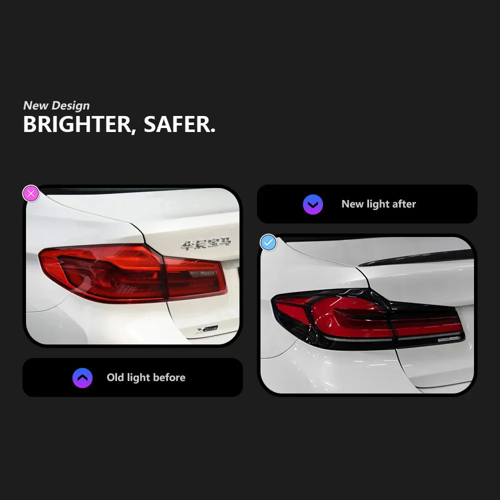 Автомобильные фары для BMW G30 задняя светодиодная лампа 2017-2020 G38 стоп-сигнал F90 525i 530i