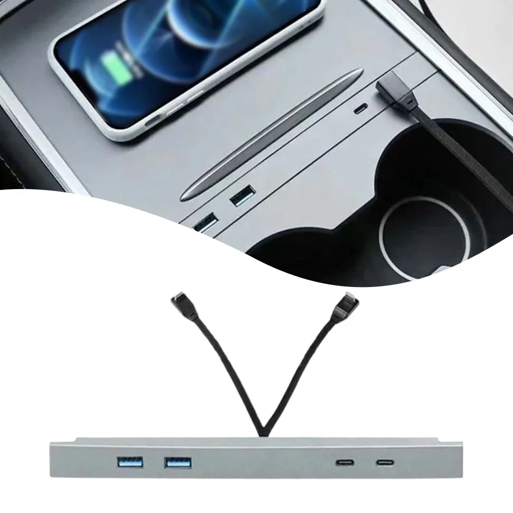 

Новая стильная док-станция с 4 USB-портами для Tesla Model 3/Y Grey