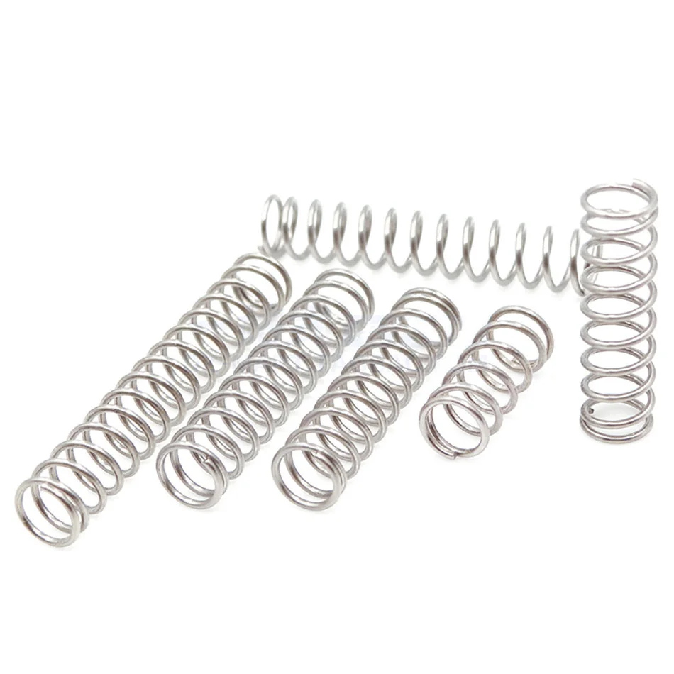 

10pcs Mini Springs Compression Spring Wire Dia. 0.2mm Out Diameter 2/2.5/3/4mm,Length 5/10/15/20/25/30/35mm,304 Stainless Steel