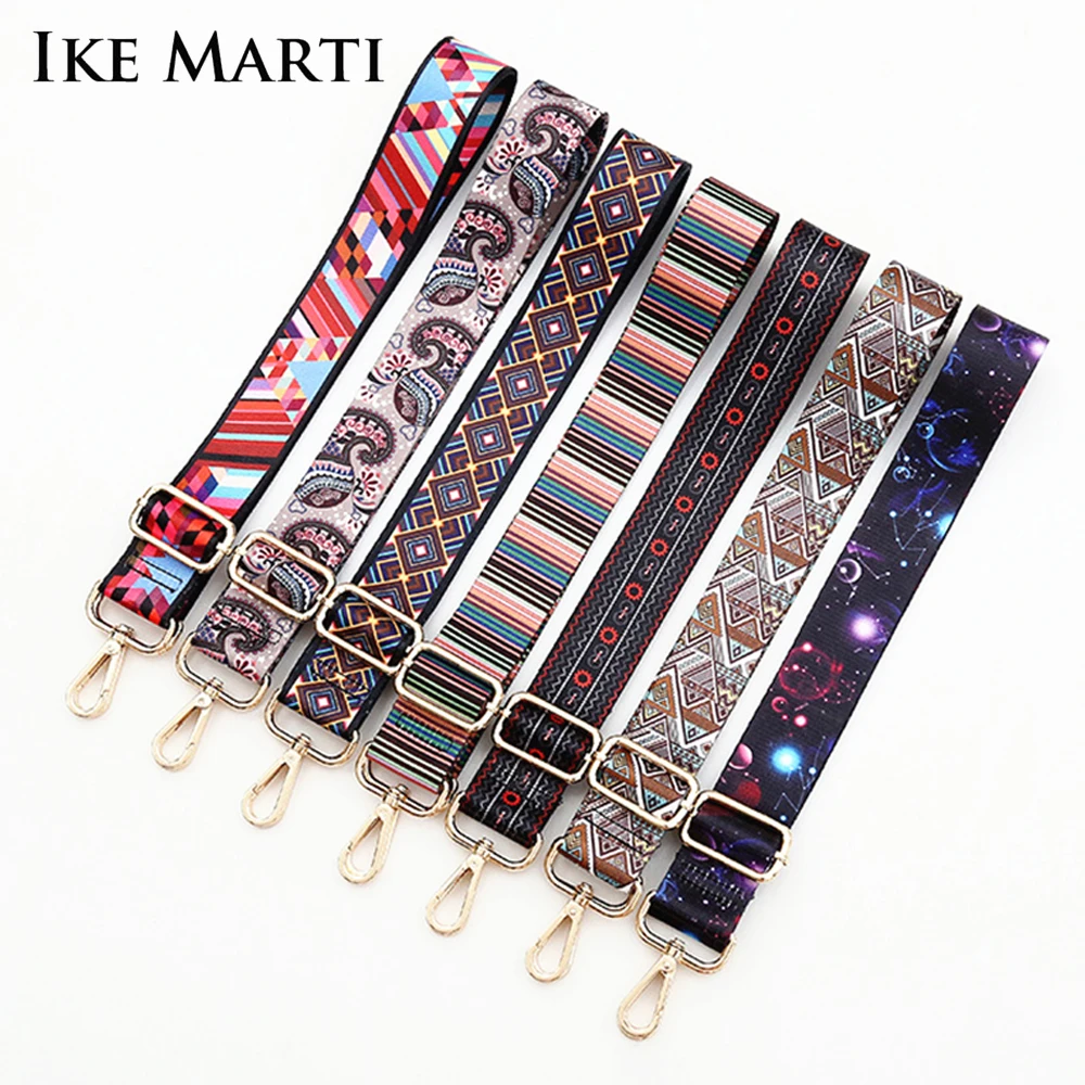 

Ремешок для сумок IKE MARTI, 140 см, нейлоновая Регулируемая Радужная вешалка для сумок, ремни для сумок