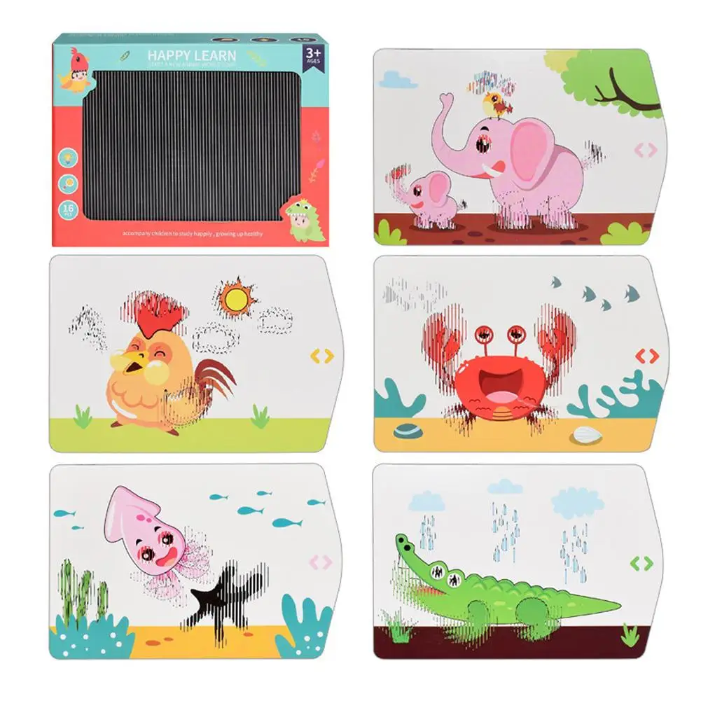 

1 компл. Милые Мультяшные животные Интеллектуальный Детский образовательный подарок 3D животные игрушки богатый контент раннее образование...