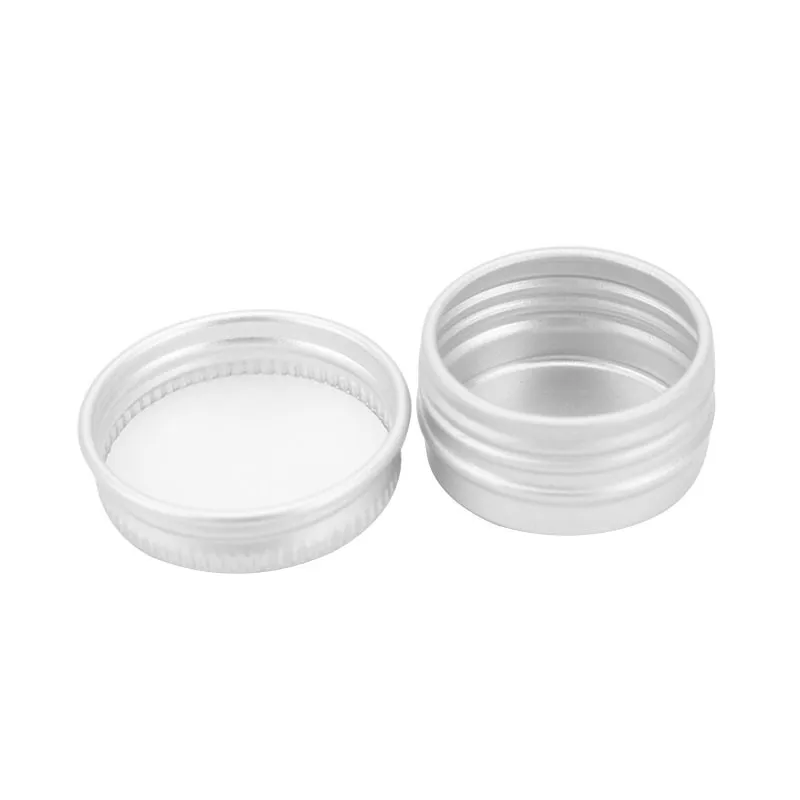 

1PC 5g 10g 15g 30g 50g 100g Aluminum Tin Jars Metal Empty Storage Box Small Cosmetic Face Eye Cream Lip Balm Packaging