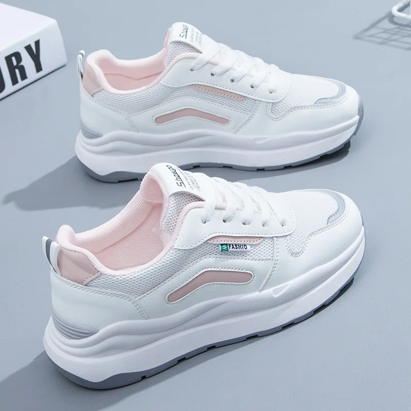 

2022 NEW Platform Sneakers Women Shoes Korean Breathable White Mixed Colors Slip on Casual Vulcanized Shoes Spring casual shoes
