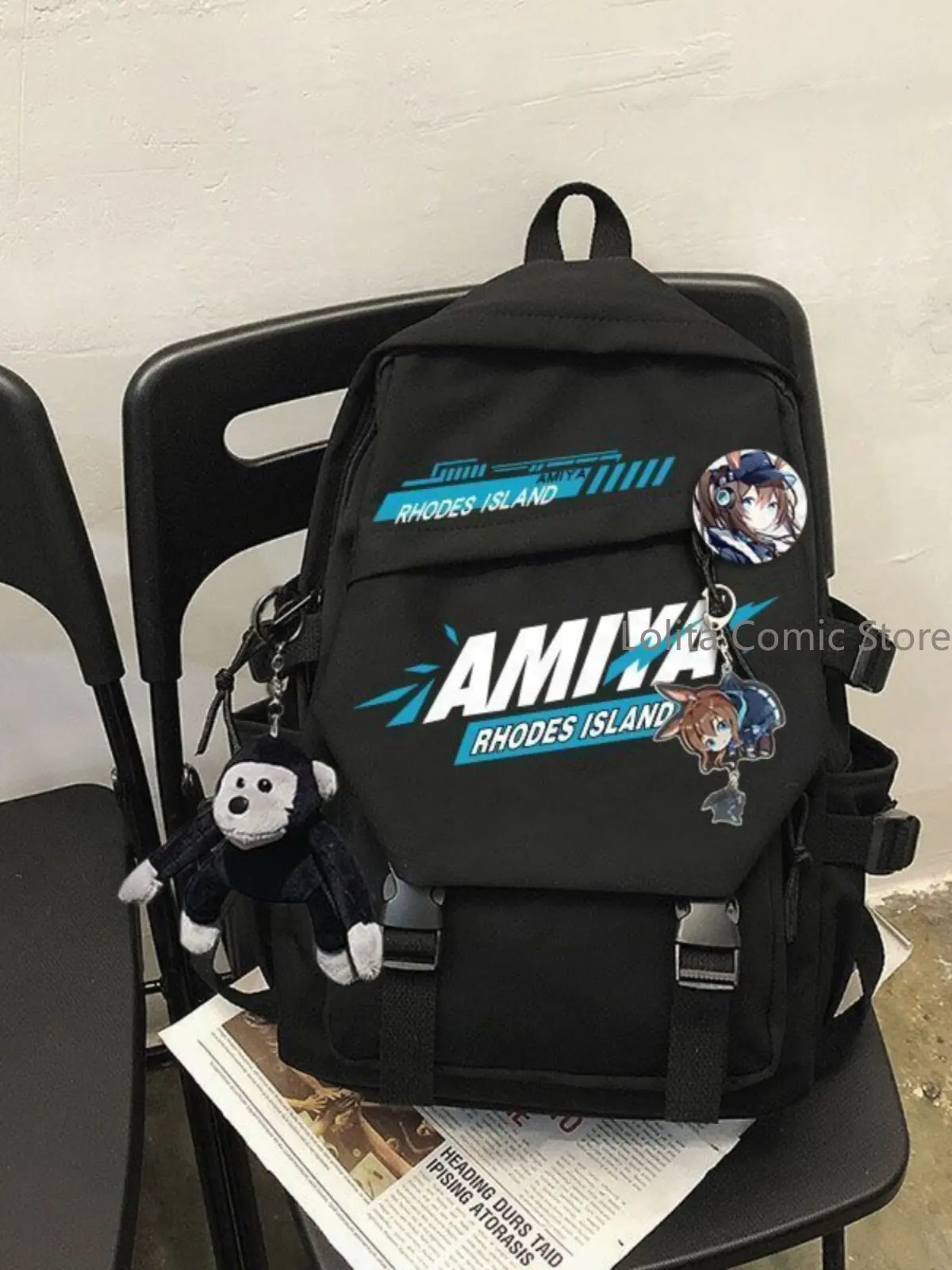 Фото Аниме Arknights Амия Эксусия Лаппланд Тексас игровой мерч унисекс студенческий рюкзак школьная сумка большой вместимости для повседневного использования в путешествиях Подарок №2