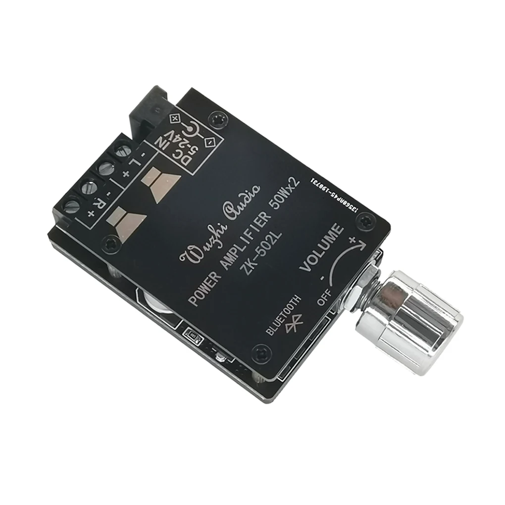 

Wireless Power Amplifier Board Digital 50Wx2 Left Right Channel Audio Module 5-24V 35V Home Phone Replacement Speaker