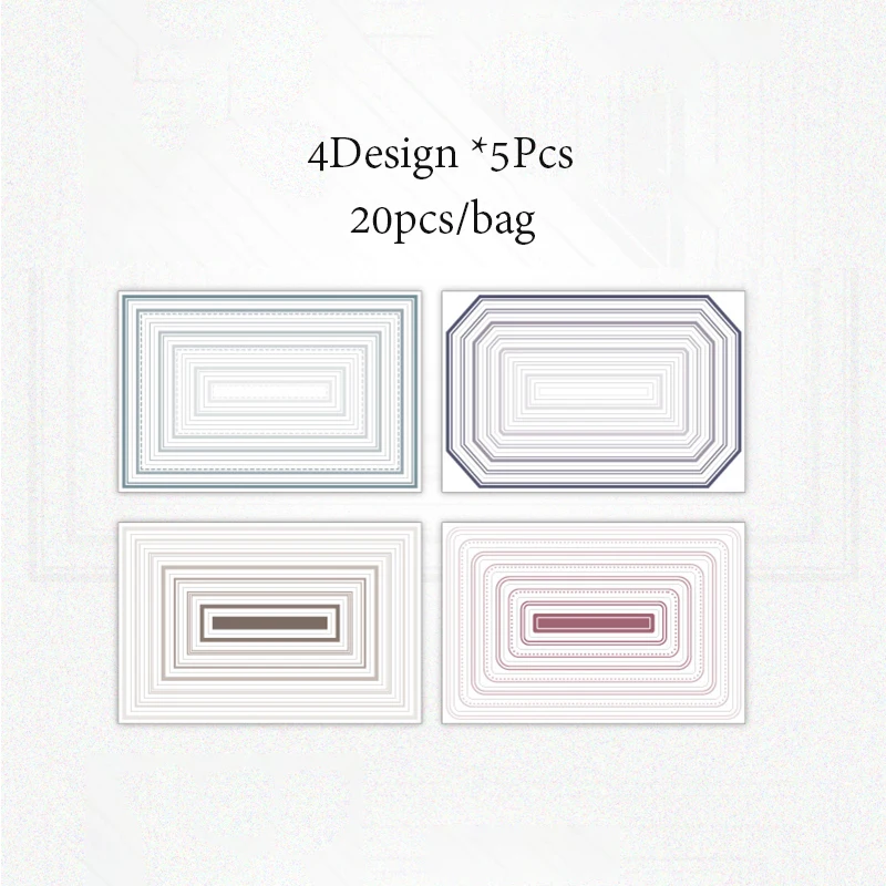 

Mr. Paper, наклейки рамки, 20 шт.