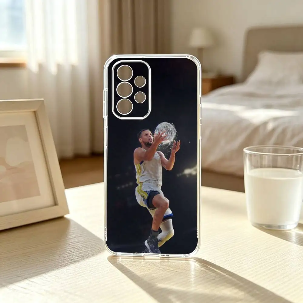 Фото Чехол для телефона Stephen Curry-Y Sports Star-S для Samsung S25, S24, S21, S22, S23, S30, Ultra, S20, Plus, Fe, прозрачный, подарок. №2