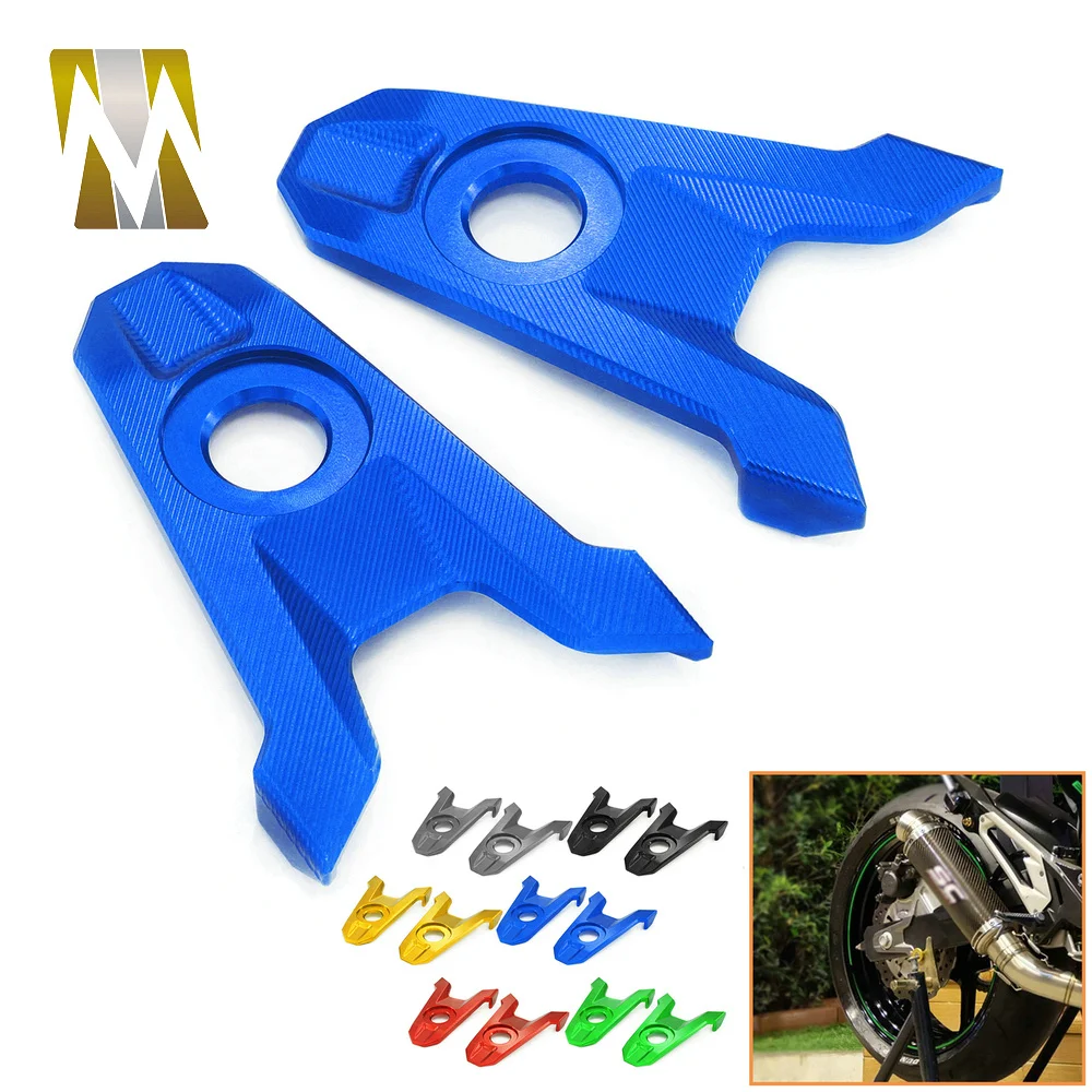 Motorcycle Rear Chain Adjuster Fork Axle Blocks Spindles Tensioners Wheel Chain Tensioners For Kawasaki Z800 z 800 2013-2016