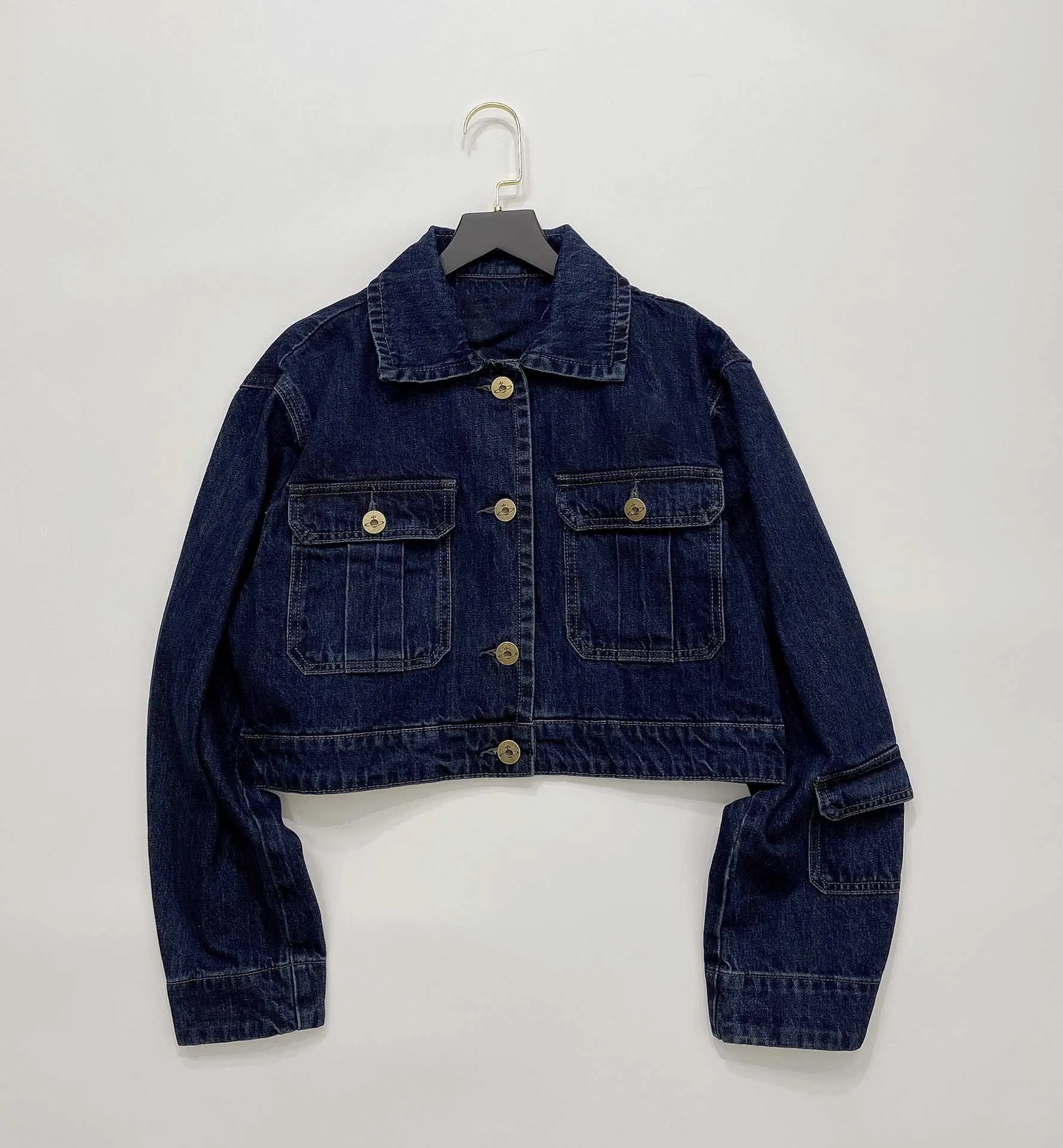 

Autumn and Winter New Women Jacket Denim Short Lapel Jacket