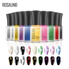 Штамповочный лак для ногтей ROSALIND, черного, золотого, серебряного цвета, для творчества, для стемпинга ногтей