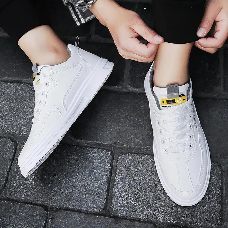 

Мужские спортивные кроссовки, толстая подошва, без шнуровки, спортивные сникерсы, черные, спортивная обувь для бега, желтые