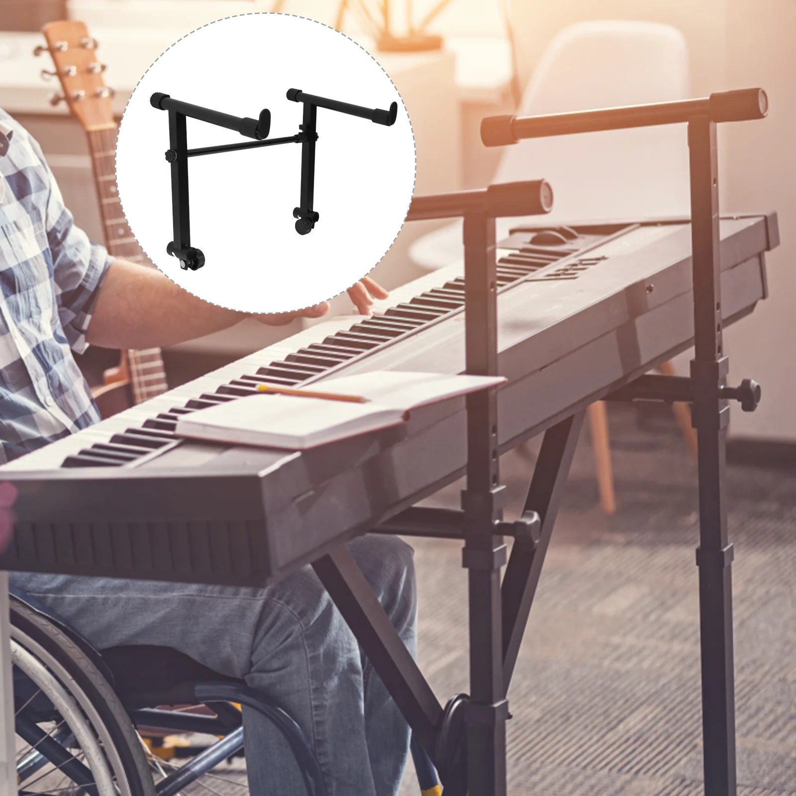 

Подставка для клавиатуры, поднятая стойка, инструмент для установки пианино, электронные аксессуары, держатель для пианино, резиновый, цифровой, красный