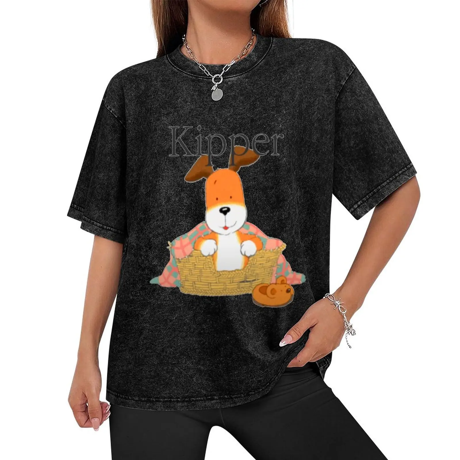 Kipper The Dog - детская футболка с телевизором в стиле ретро дешевые вещи летний топ