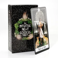 the intuitive night goddess tarot 78 card deck in english dreamy colour style picture friends gift holiday party board game