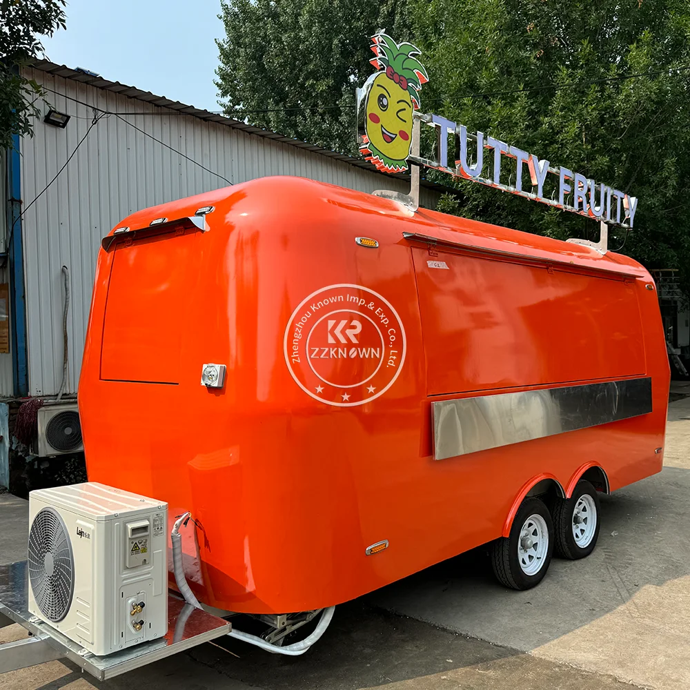 Вантажь для быстрого питания Airstream 2024 тележка закусок пиццы мобильный кухонный