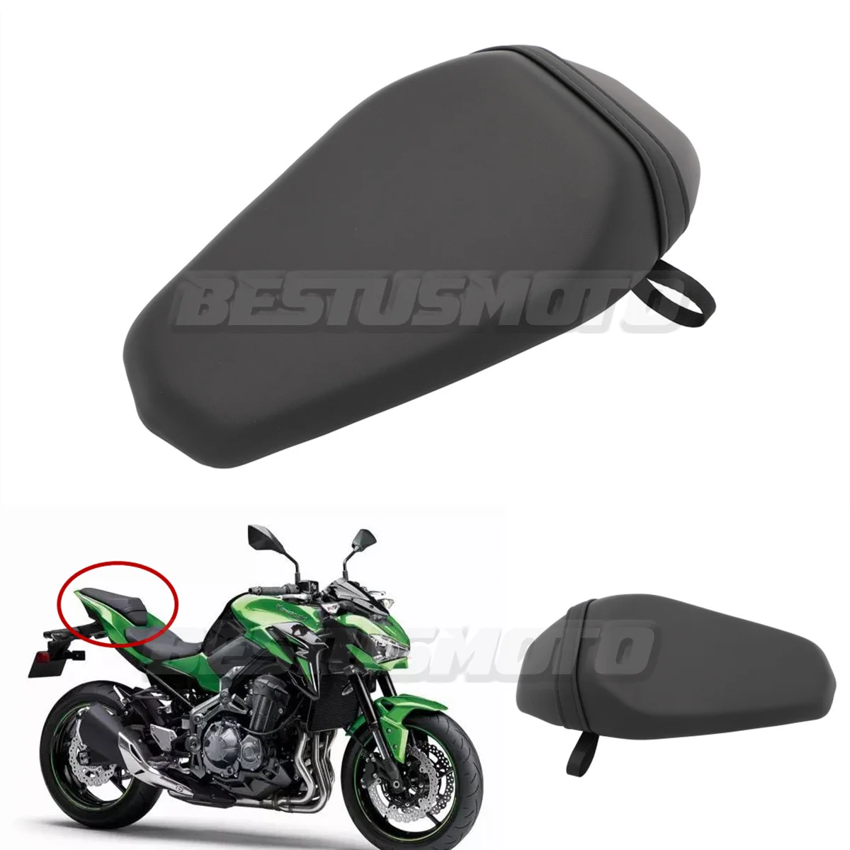 

Motorcycle Rear Passenger Pillion Seat Fit For Kawasaki Ninja Z900 Z 900 2017 2018 2019 2020 2021 2022