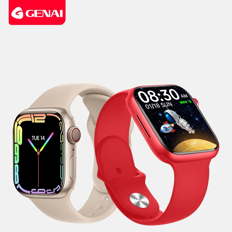 

Genai Smart Watch 1.9 inches Bluetooth Sports Smartwatch IP67 Waterproof GPS Positioning Health Monitoring Full Touch Dial Call