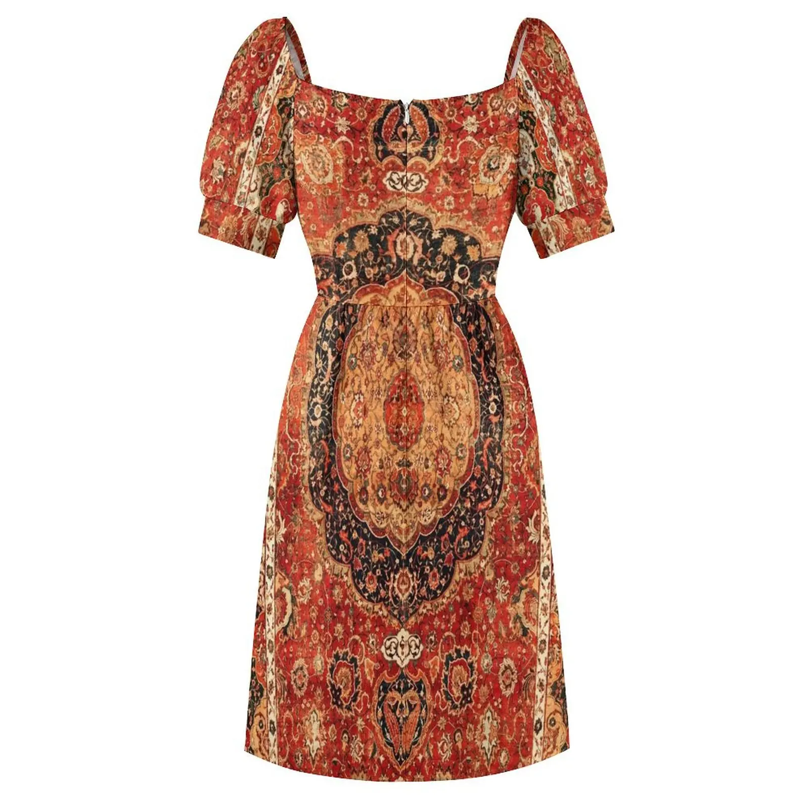 Платье Seley с короткими рукавами и принтом в перском стиле повседневные платья