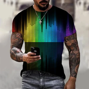 Футболка мужская с коротким рукавом, дизайнерская рубашка джентльмена, смешной дизайн, тренд с подбором цветов, весна-лето