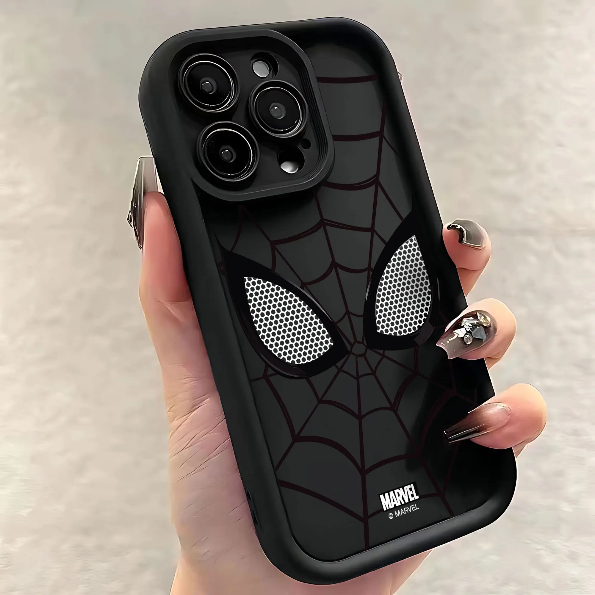 Горячее предложение Marvel Человек-паук черный белый крутой телефон для OPPO A5 A7 A16 A17