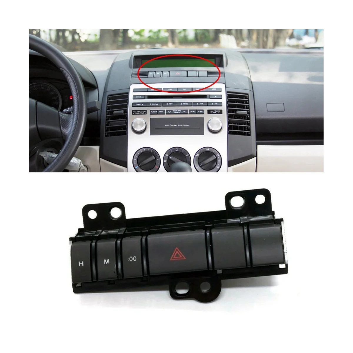 Флюоресцентный кластер автомобильной приборной панели для Mazda 5 2008-2010